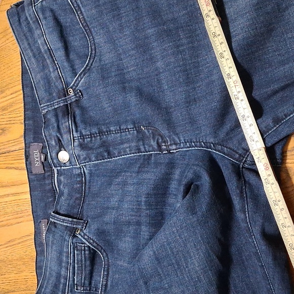 NYDJ Jeans 14P Womens BLUE  Dark MARILYN STRAIGHT LEGS Preowned Used - Picture 4 of 8